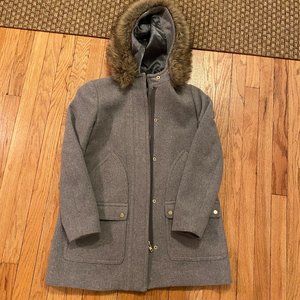 J.Crew Factory "Vail" Fur-Hooded Parka